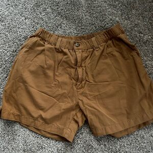 Chubbies Men Tan Flat Front Shorts